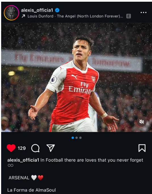 Alexis Sanchez gửi tin nhắn cho Arsenal sau tấm vé vào bán kết C1