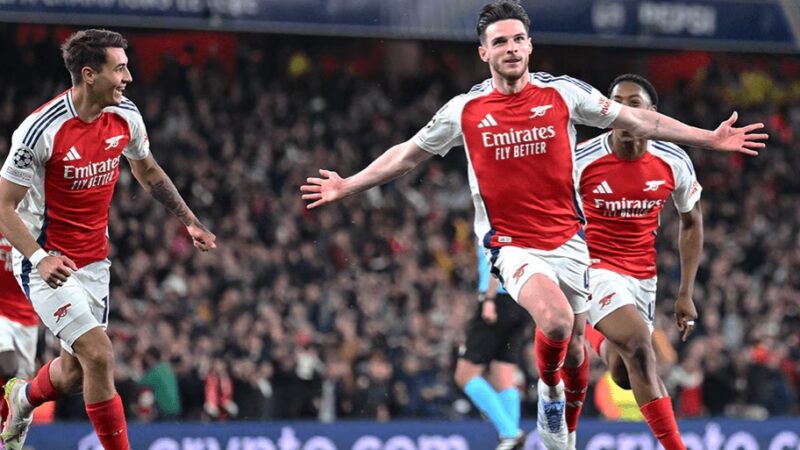 Declan Rice lập kỳ tích tại UEFA Champions League
