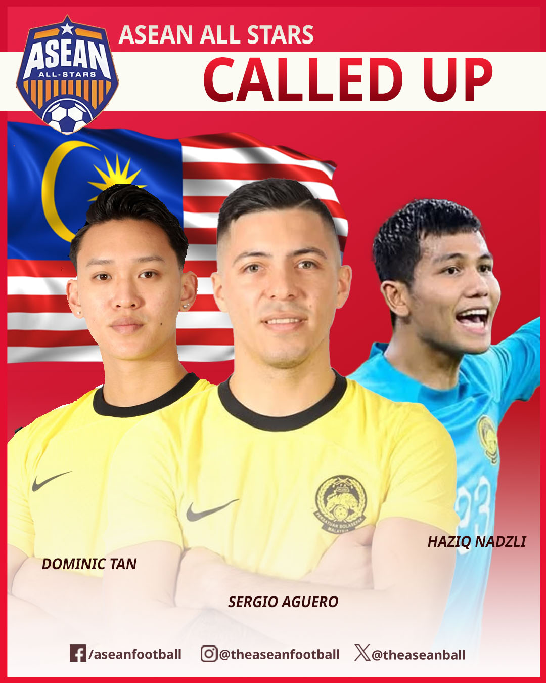 Malaysia không nhả Aguero cho trận giao hữu với Man United